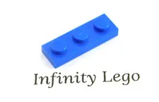 30 LEGO Blue Plate 1 x 3 (3623) - 30 Pieces