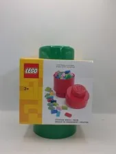 2024 LEGO--STACKABLE ROUND STORAGE GREEN CONTAINER BOX (NEW)