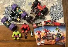 LEGO Marvel Super Heroes 76078 Hulk vs Red Hulk 375 pcs No Box All Mini-figs inc