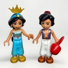 LEGO Friends Disney Aladdin and Jasmine Mini Figures (Spares 41161) H