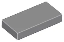 LEGO 1x2 Tile Dark Bluish Gray x20 - part 3069