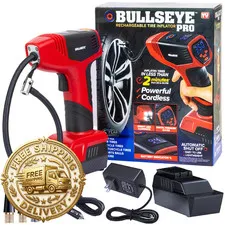 Emson Bullseye Pro Tire Inflator Pressure Gauge Compact And Portable Automatic
