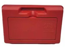 Lego Vintage 1980's Plastic Red Storage Box Case w/ Handle 11" x 7.5" x 3.5"