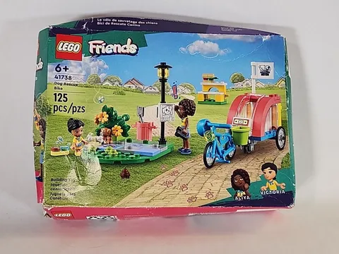 LEGO 41738 Dog Rescue Bike friends set 6+ 125 pcs girl's boy's toy new/box Issue
