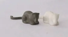 LEGO Minifigure Rats Lot of 2 Gray White Long Tail Harry Potter Pointed Nose 