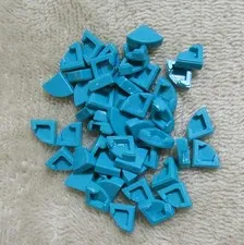 LEGO Tile, Round 1 x 1 Quarter Dark Turquoise no. 25269 (Qty 50) *NEW*