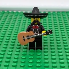 LEGO Series 16 Mariachi Minifigure (71013) RETIRED. With Hat, Mustache, Guitar.
