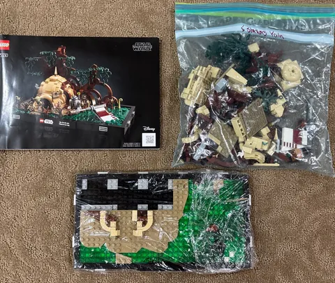 LEGO Star Wars: Dagobah Jedi Training Diorama (75330) NO BOX OR minifigures