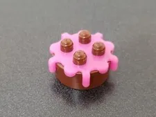 Lego Duplo Chocolate Cake Pink Frosting 