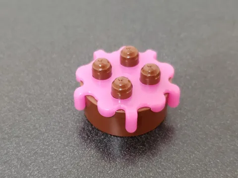 Lego Duplo Chocolate Cake Pink Frosting 