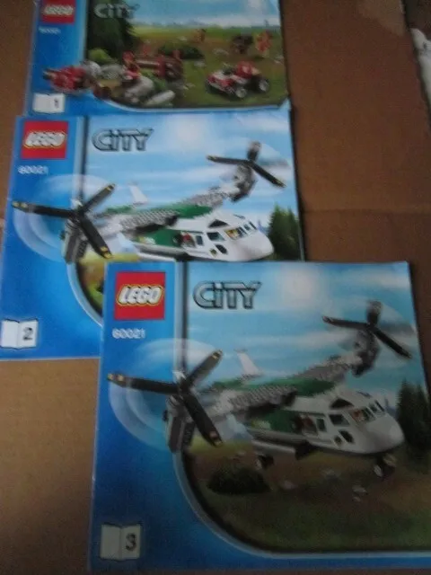 Lego City Building Instructions Instruction 60021 Pieces 1,2,3 Parts 1,2,3