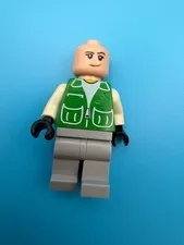 LEGO City Female Worker Minifigure Green Safety Vest Double Sided Face