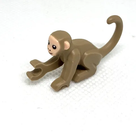 LEGO Parts - Dark Tan Monkey with Light Nougat Face - No 77864pb01 - QTY 1