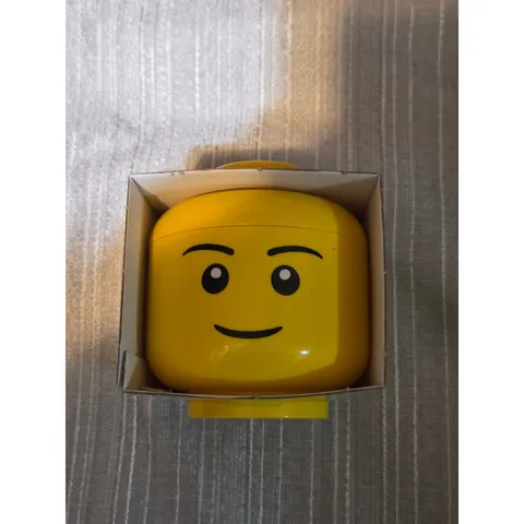 LEGO Storage Head Mini Classic Yellow Minifigure Smiley Face Small Container New
