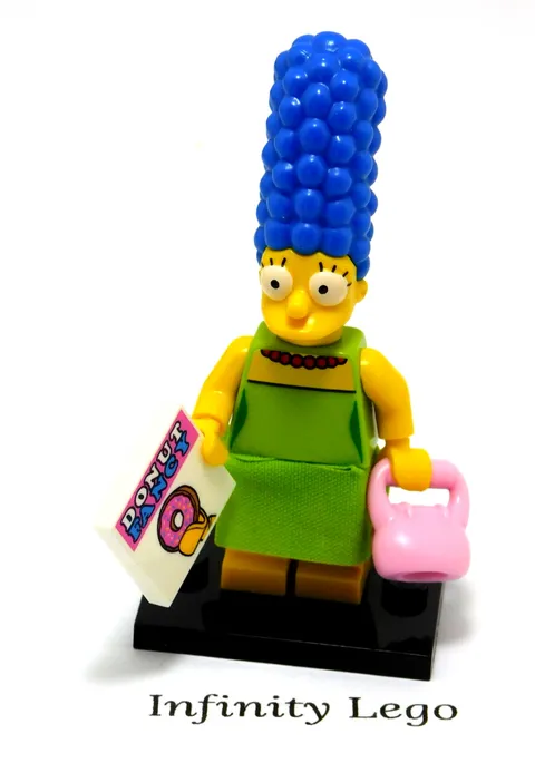 LEGO Marge Simpson with Pink Bag 71005-3 Collectible Minifigs with Black Base