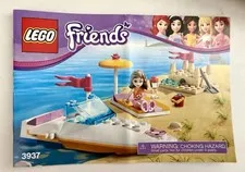🧱 LEGO New Instruction 3937 FRIENDS Olivia's Speedboat Manual Only No Brick
