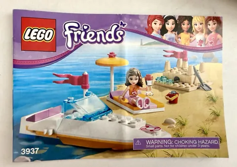 🧱 LEGO New Instruction 3937 FRIENDS Olivia's Speedboat Manual Only No Brick