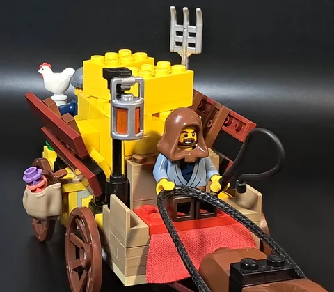 LEGO Custom Medieval Set - Villager Hay Cart