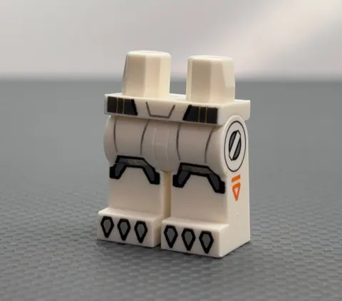 LEGO Minifigure White Legs Silver Belt Claws Knee Pads Series 29 Robot T Rex