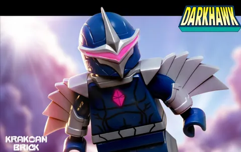 Lego Marvel  - Krakoan Brick - Darkhawk Minifigure