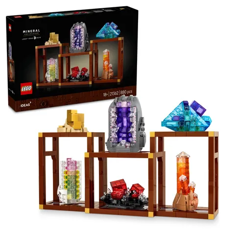 LEGO Ideas Mineralenverzameling Bouwpakket voor Volwassenen – Model met Kristale