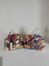 LEGO 6 Pounds Loose Bricks Lot Mostly Vintage Pieces Wheels + Bricks Ships Free 