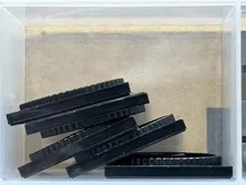 LEGO Parts - Black Turntable 4 x 4 Square Base, Locking - No 61485 - QTY 5