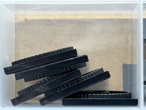 LEGO Parts - Black Turntable 4 x 4 Square Base, Locking - No 61485 - QTY 5