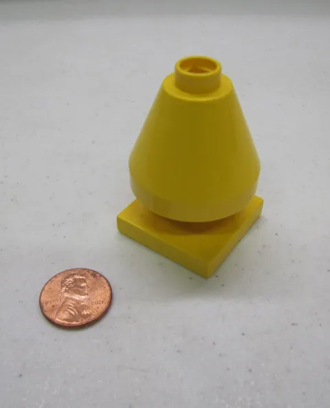Lego Duplo YELLOW LAMP on YELLOW STAND for HOME HOUSE SPECIALTY BLOCK