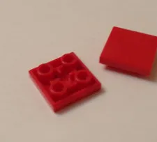 Lego x4 Red Modified 2x2 Inverted Tile, 11203 (028-221)