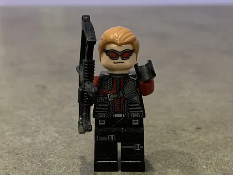 Lego Marvel minifigure sh034 Hawkeye W/Bow set 6868