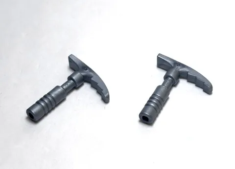 Lego - Minifigure Utensil - Lot of 2 - Grey / Silver, Ice Axe