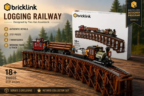 LEGO 910035 - Bricklink Designer Program Logging Railway Train - NIB! RARE!