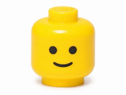 LEGO Minifigure, Head Standard Grin Pattern - Solid Stud