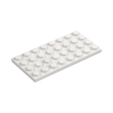 LEGO 21x White Plate 4 x 8 inv.591