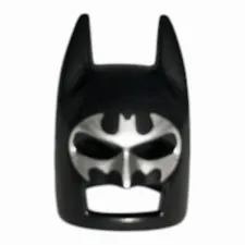 LEGO  Minifigure Headgear Mask Batman Cowl With Silver Bat