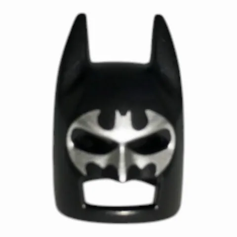 LEGO  Minifigure Headgear Mask Batman Cowl With Silver Bat