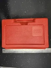 1982 LEGO Storage Box Carrying Case Bin Vintage Classic Red Plastic 80's