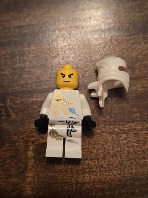 LEGO Ninjago Zane DX *torso Crack* Minifigure 2260 Read Desc.