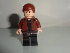 LEGO Star Wars Han Solo Minifigure Black Legs Brown Jacket sw0921 75212 75512