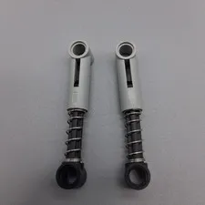 Set Of 2 Lego Technic, Shock Absorber 6.5L Black Grey Parrt 731c04