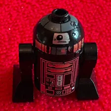LEGO Star Wars R2-D2 Astromech Droid Figure Black Printed Plastic