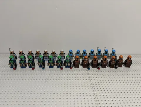 LEGO Star Wars Mandalorian tribe warriors minifigures lot