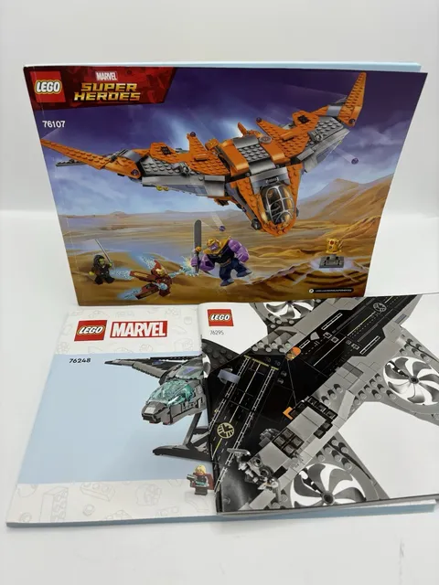 Lego Lot Of 3 Super Hero Marvel & Lego Instructions Manual-76295, 76248, 76107