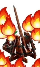 Lego Bricklink Seige Encampment Catapult Only Brand New Unassembled 