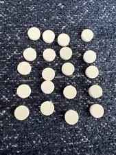 LEGO 98138 White Tile Round 1x1 Bulk 20 Pieces