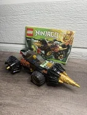 LEGO Ninjago Cole Earth Driller (70502) Ninja Toy Building Kit Near Complete