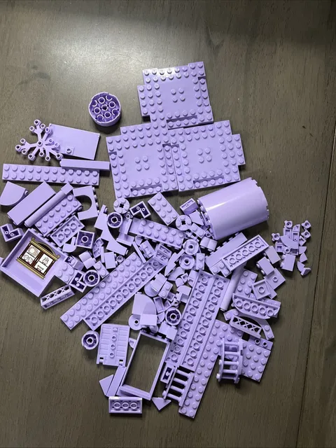 LEGO Lavender Bulk 140 Pieces Brick Plate Slope Specialty