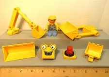 Lego Duplo Bob the Builder Scoop REPLACEMENT PIECES PARTS + Bob figure