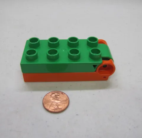 Lego Duplo TIPPER HINGE CONNECTOR PIECE Green Orange 13355 & 16686 Parts Hinged